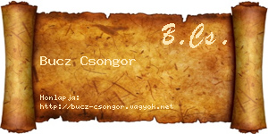 Bucz Csongor névjegykártya